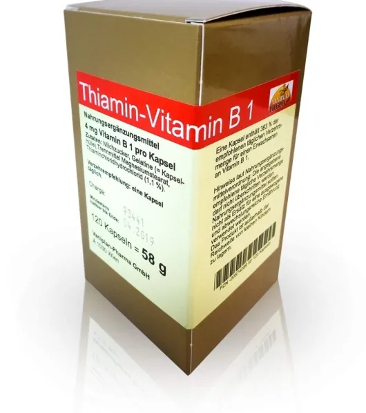 Thiamin Vitamin B1 120 Kapseln