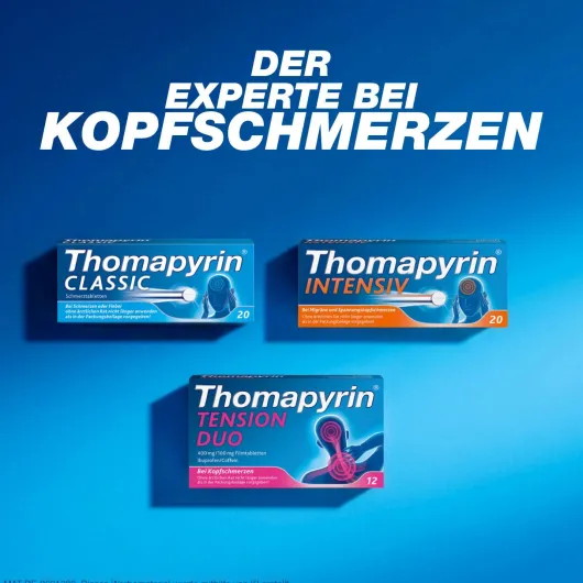 Thomapyrin Tension Duo 400 mg Ibuprofen und 100 mg Coffein 12 Tabletten