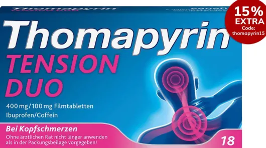 Thomapyrin Tension Duo 400 mg-100 mg 18 Filmtabletten