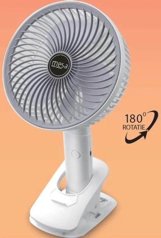 Tischventilator mit Akku zum Klemmen