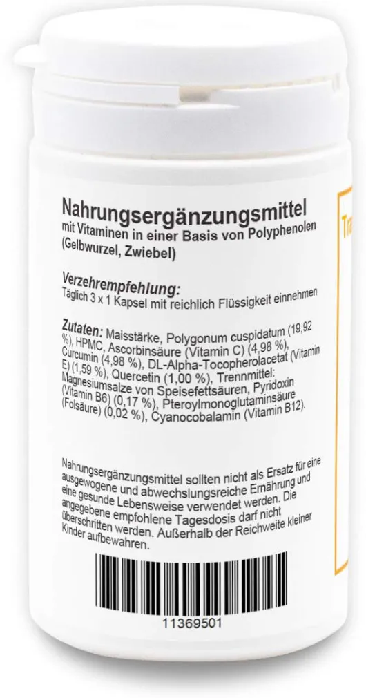 Trans-Resveratrol Curcumin Komplex Allpharm 60 Kapseln