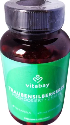 Traubensilberkerze Extrakt 2500 mg Vegan Kapseln