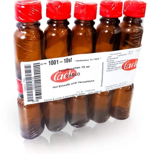 Tropfflasche 10 ml Mit Einsatz + Verschluss 10 Flasche
