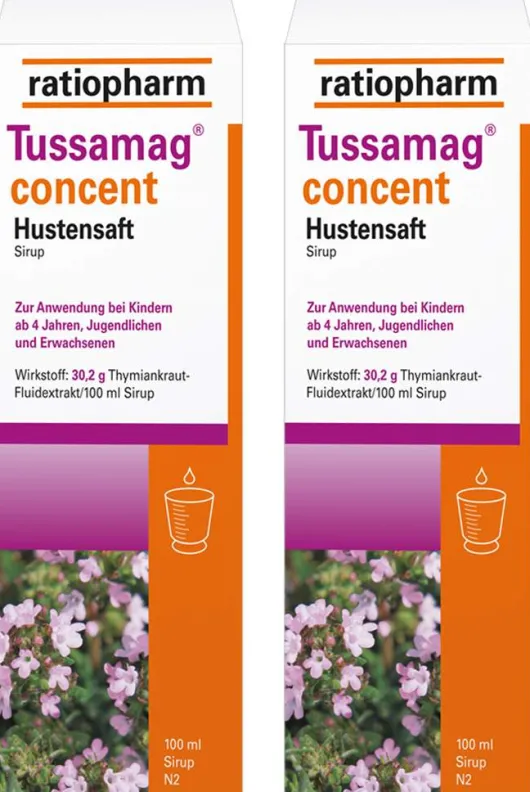 Tussamag ratiopharm concent Hustensaft 2 x 100 ml