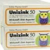 Unizink 50 Magensaftresistente Tabletten 10 X 50 Stück