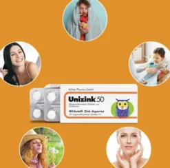 Unizink 50 magensaftresistente Tabletten 20 Stück