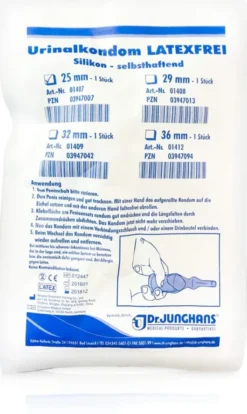 Urinalkondom 25 mm Latexfr. Selbsthaftend 1 Stück