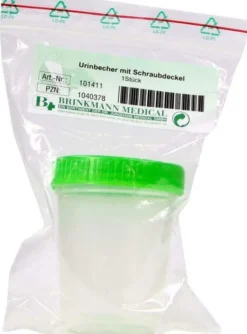 Urinbecher mit Schraubdeckel 1 Stück