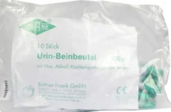 Urin Beinbeutel Rücklaufsperre Mit Ablauf Mit Vlies Gerader Ansatz