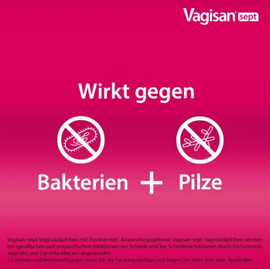 Vagisan Sept Vaginalzäpfchen Mit Povidon-Iod 5 Stück