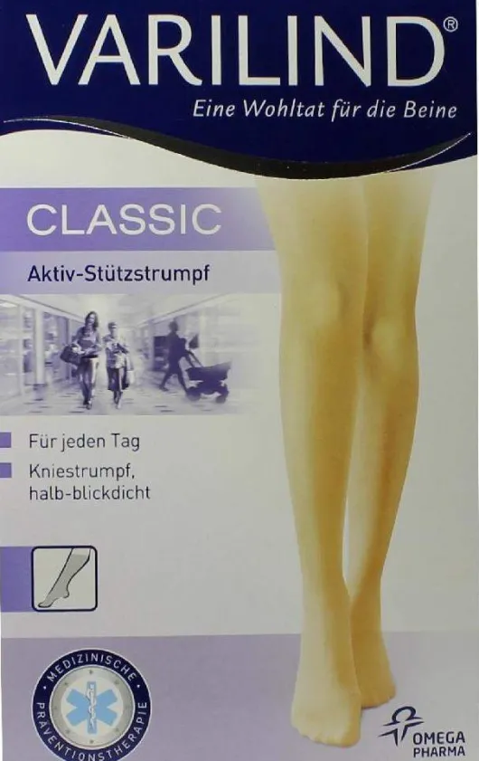 Varilind Classic Kniestrumpf S Muschel