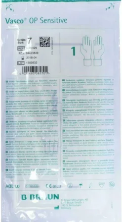 Vasco Op Sensitive Handschuhe Steril Puderfrei Gr. 7,0 1 Paar