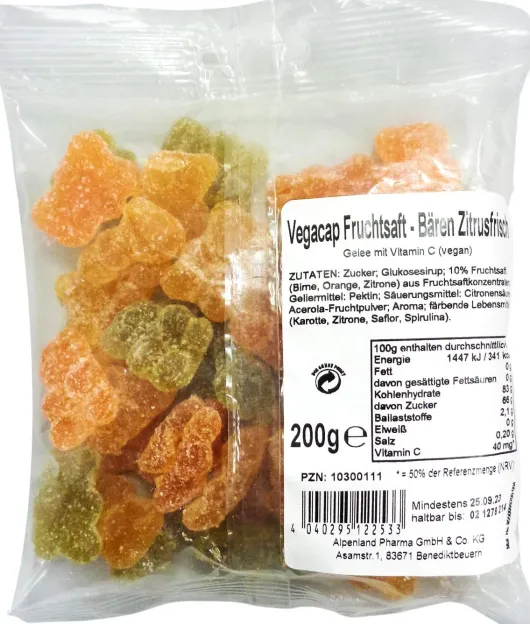 Vegacap Fruchtsaft Bären Zitrusfrisch 200 G