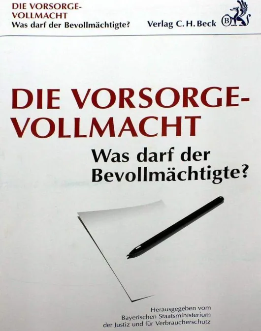 Verlag C.H.Beck Broschüre Vorsorgevolacht