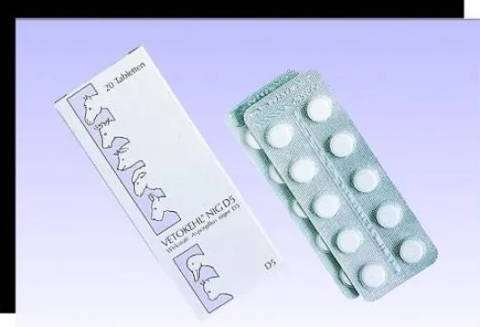 Vetokehl Nig. D5 vet. 20 Tabletten