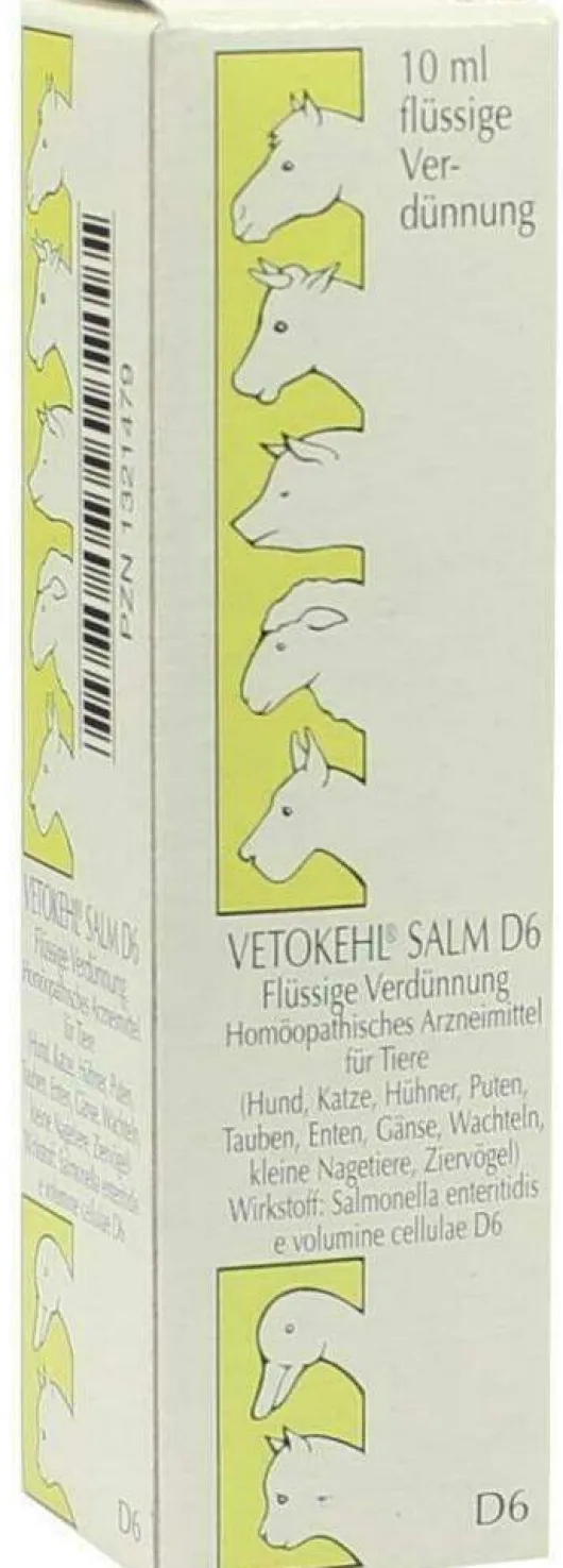 Vetokehl Salm D6 vet. 10 ml Tropfen