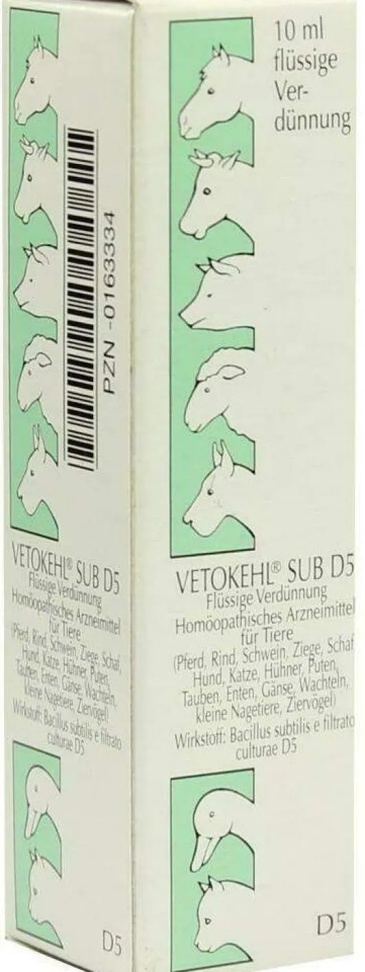 Vetokehl Sub. D 5 vet. 10 ml Tropfen