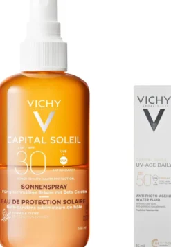 Vichy Capital Soleil bräunungsintensivierendes Sonnenspray LSF 30 200 ml + gratis Capital Soleil UV-Age LSF 50+ 15 ml