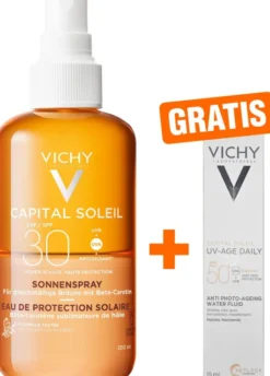 Vichy Capital Soleil bräunungsintensivierendes Sonnenspray LSF 30 200 ml + gratis Capital Soleil UV-Age LSF 50+ 15 ml