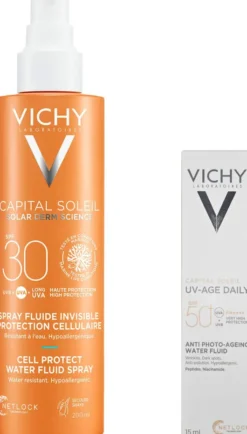 Vichy Capital Soleil Cell Protect LSF 30 200 ml Spray + gratis Capital Soleil UV-Age LSF 50+ 15 ml