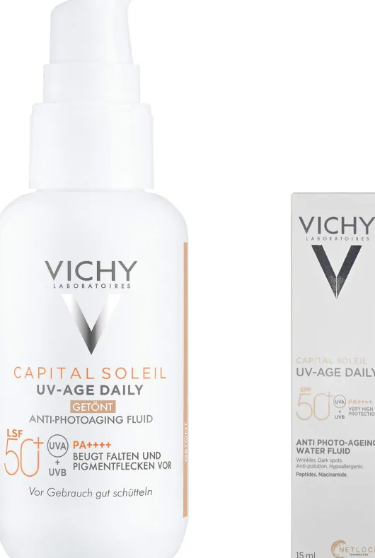 Vichy Capital Soleil UV-Age getönt LSF 50+ 40 ml + gratis Vichy Capital Soleil UV-Age Daily LSF 50+ 15 ml