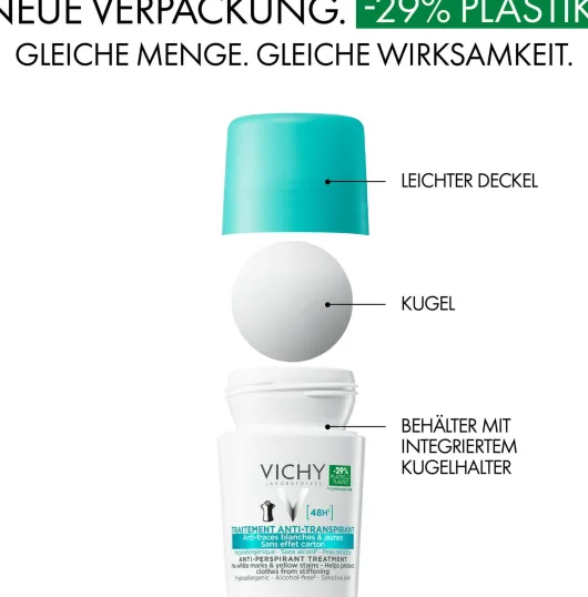 Vichy Deo Roll On Anti Flecken 48h 50 ml Creme
