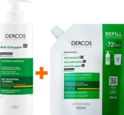 Vichy Dercos Anti-Schuppen Shampoo Trockene Kopfhaut 390 ml + Anti-Schuppen Shampoo Trockene Kopfhaut 390 ml Refill