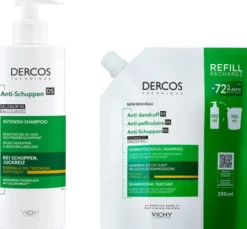 Vichy Dercos Anti-Schuppen Shampoo Trockene Kopfhaut 390 ml + Anti-Schuppen Shampoo Trockene Kopfhaut 390 ml Refill