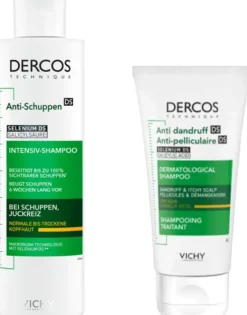 Vichy Dercos Anti-Schuppen Shampoo trockene Kopfhaut Nachfüllpack 390 ml + gratis Vichy Dercos AntiSchuppen Shampoo 50ml