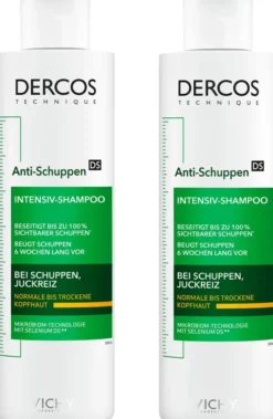 Vichy Dercos Anti-Schuppen Shampoo für trockene Kopfhaut 2 x 200 ml