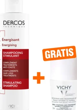 Vichy Dercos Vital Sham.m.Aminexil 200 ml + gratis Vichy Deo Roll-on Anti Flecken 48h 50ml