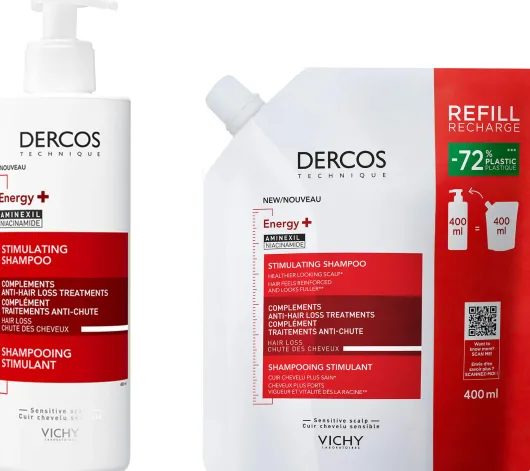 Vichy Dercos Vital Shampoo mit Aminexil 400 ml + Vichy Dercos Vital Shampoo mit Aminexil 400 ml Refill