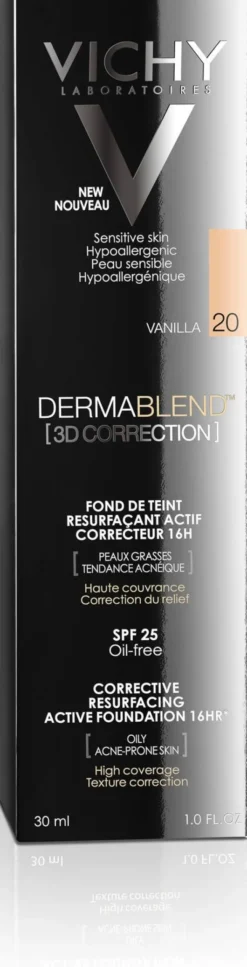 Vichy Dermablend 3d Make-Up 20 Vanilla 30 ml Creme