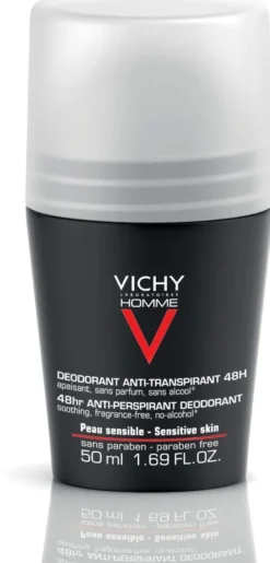 Vichy Homme Deodorant Anti Transpirant 48h sensible Haut 50 ml