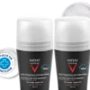 Vichy Homme Deodorant Anti Transpirant 48h sensible Haut 2 x 50 ml