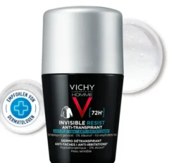 Vichy Homme Deo Roll On 72h Anti-Flecken Invisible 50 ml
