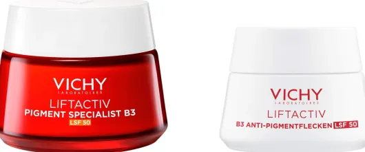 Vichy Liftactiv B3 Anti-Pigmentflecken LSF 50 Creme 50 ml + gratis Vichy Liftactiv B3 Anti-Pigmentflecken LSF 50 15 ml