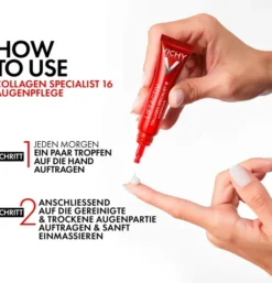 Vichy Liftactiv Collagen Specialist 16 Augenpflege 15 ml + gratis Kosmetiktasche