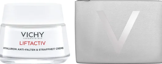 Vichy Liftactiv Hyaluron Anti Falten & Straffheit trockene Haut 50 ml Creme + gratis Kosmetiktasche