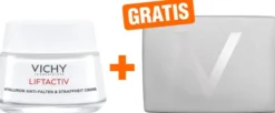 Vichy Liftactiv Hyaluron Anti Falten & Straffheit trockene Haut 50 ml Creme + gratis Kosmetiktasche