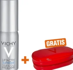 Vichy Liftactiv Serum 10 Augen & Wimpern Creme 15 ml + gratis Kosmetiktasche 1 Stück