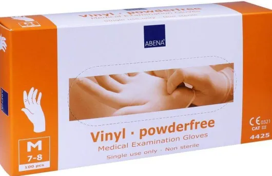 Vinyl Handschuhe Puderfrei Medium