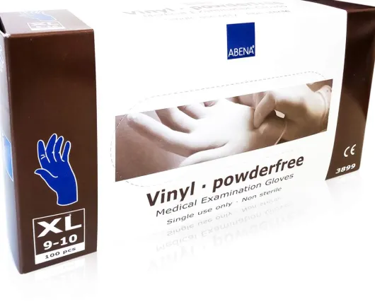 Vinyl Handschuhe Puderfrei X-Large Blau