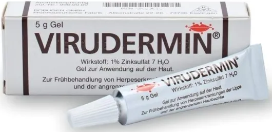 Virudermin 5 g Gel 1% Zinksulfat Frühbehandlung Herpesbehandlung