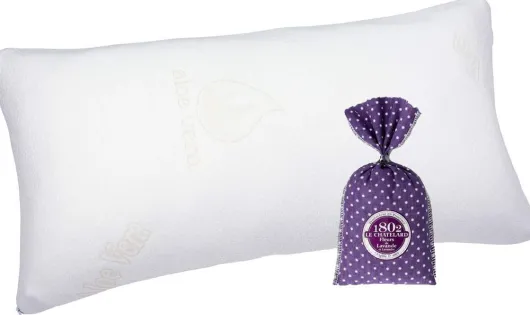 Visco Schaumstoff Kissen Ergobionik + gratis Lavendelblütensäckchen