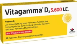 Vitagamma D3 5.600 I.E. Vitamin D3 20 Tabletten