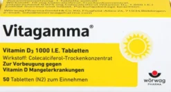 Vitagamma Vitamin D3 1000 I.E. 50 Tabletten