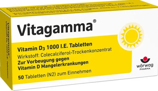 Vitagamma Vitamin D3 1000 I.E. 50 Tabletten