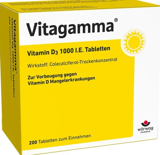 Vitagamma Vitamin D3 1000 I.E. 200 Tabletten