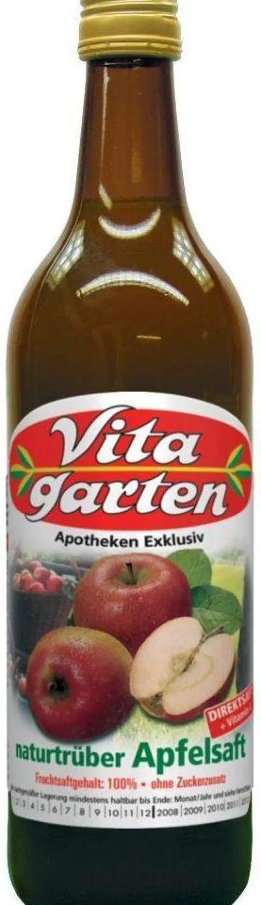 Vitagarten Naturtrüber Apfelsaft 750 ml Saft